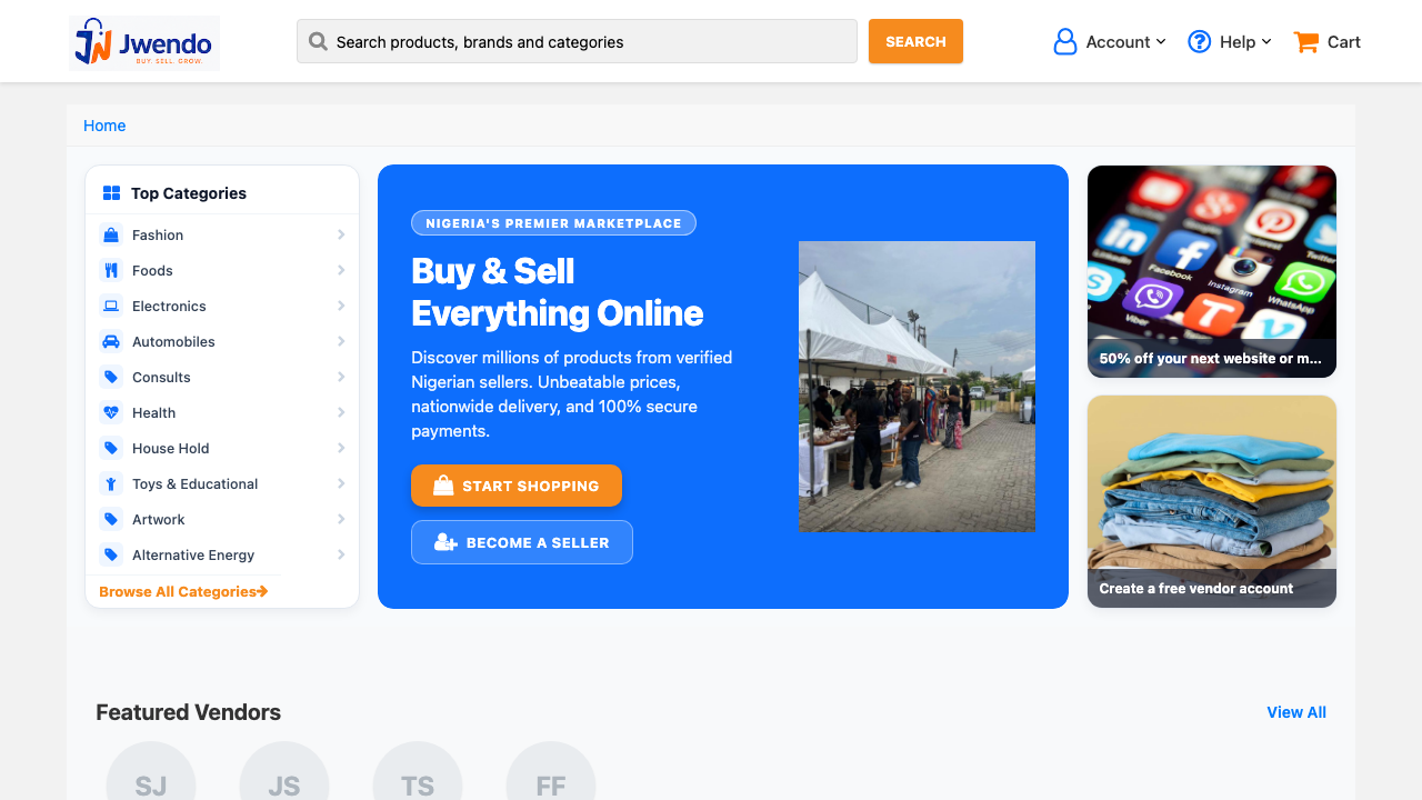 Jwendo E-commerce Solution