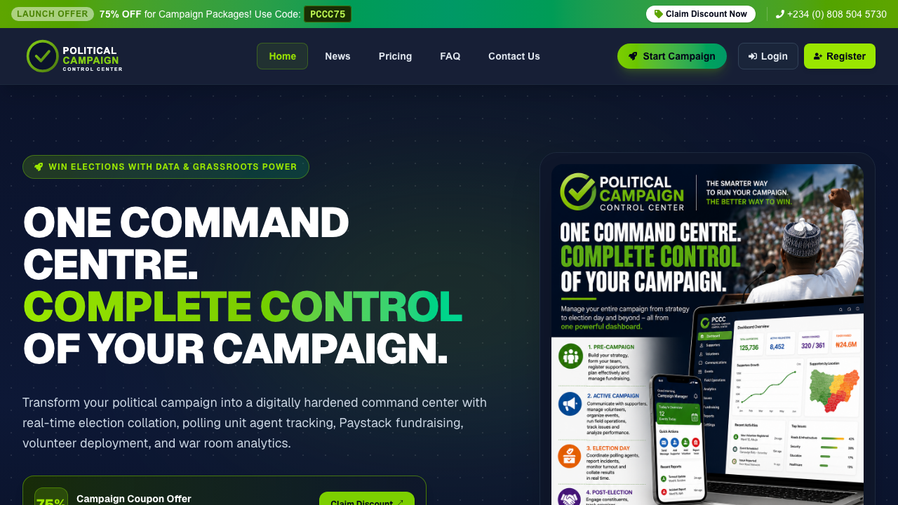 Political Campaign Command Center